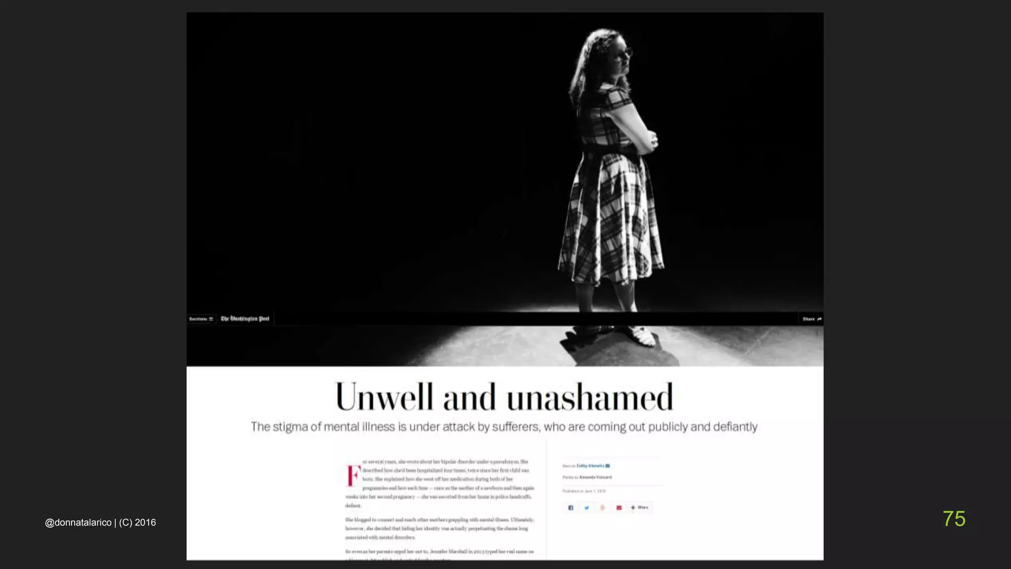 @donnatalarico | (C) 2016 75
 