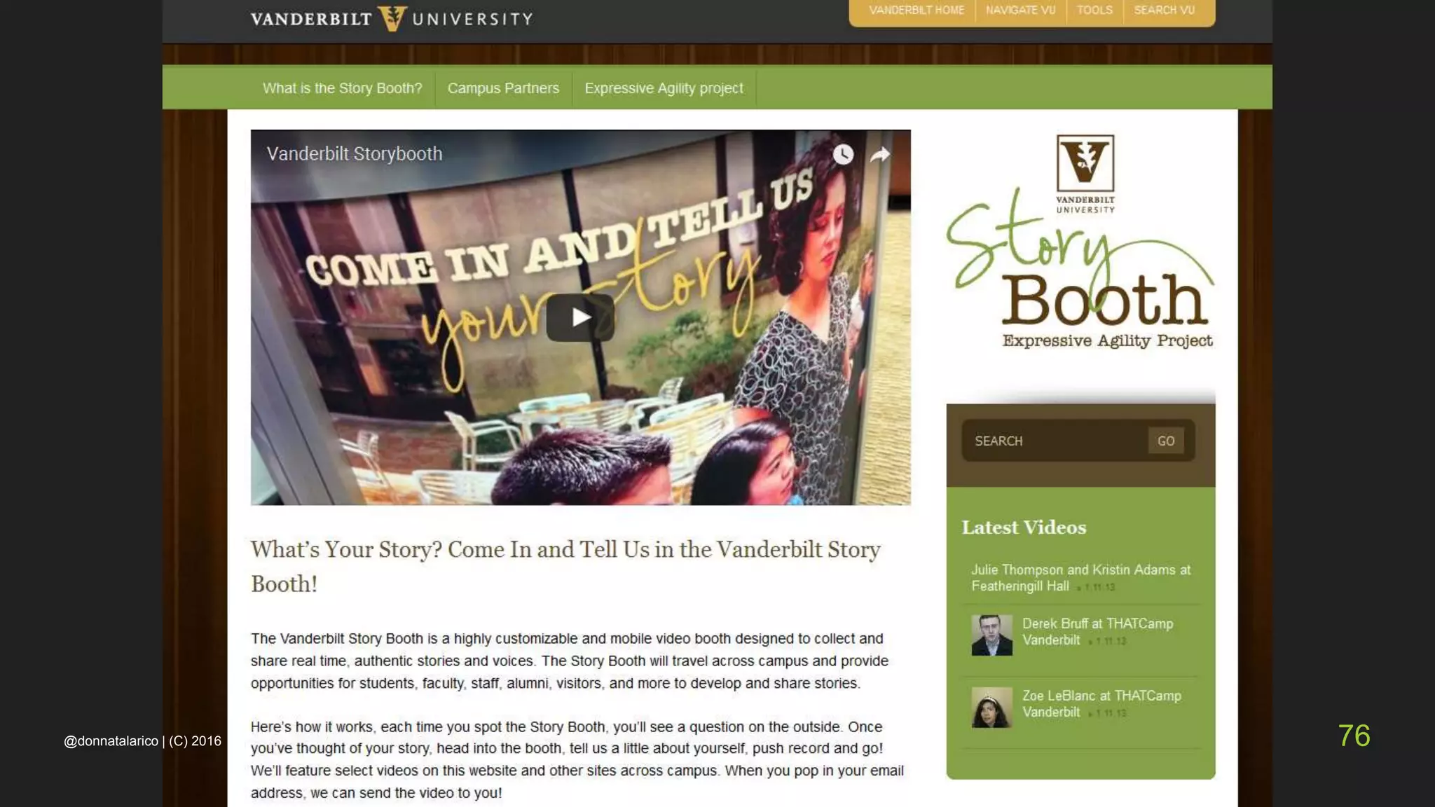 @donnatalarico | (C) 2016 76
 