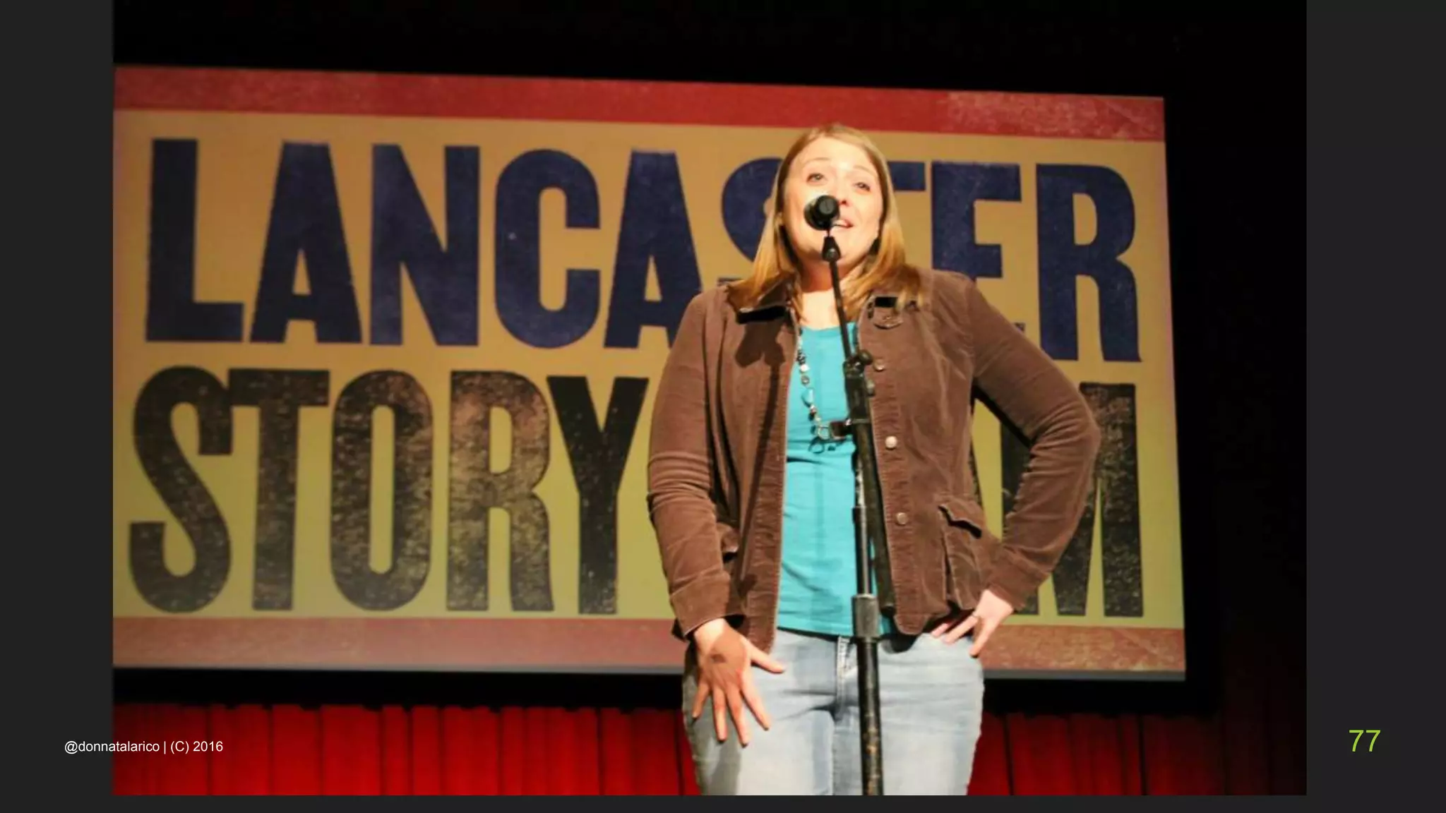 @donnatalarico | (C) 2016 77
 