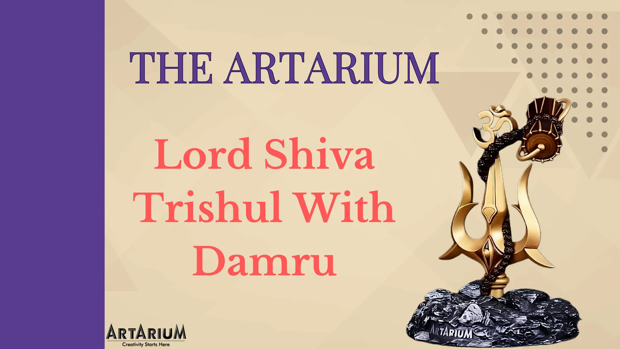 Trishul D'argento Di Lord Shiva – Altezza 7,6 Cm – Simbolo Sacro Per Puja
