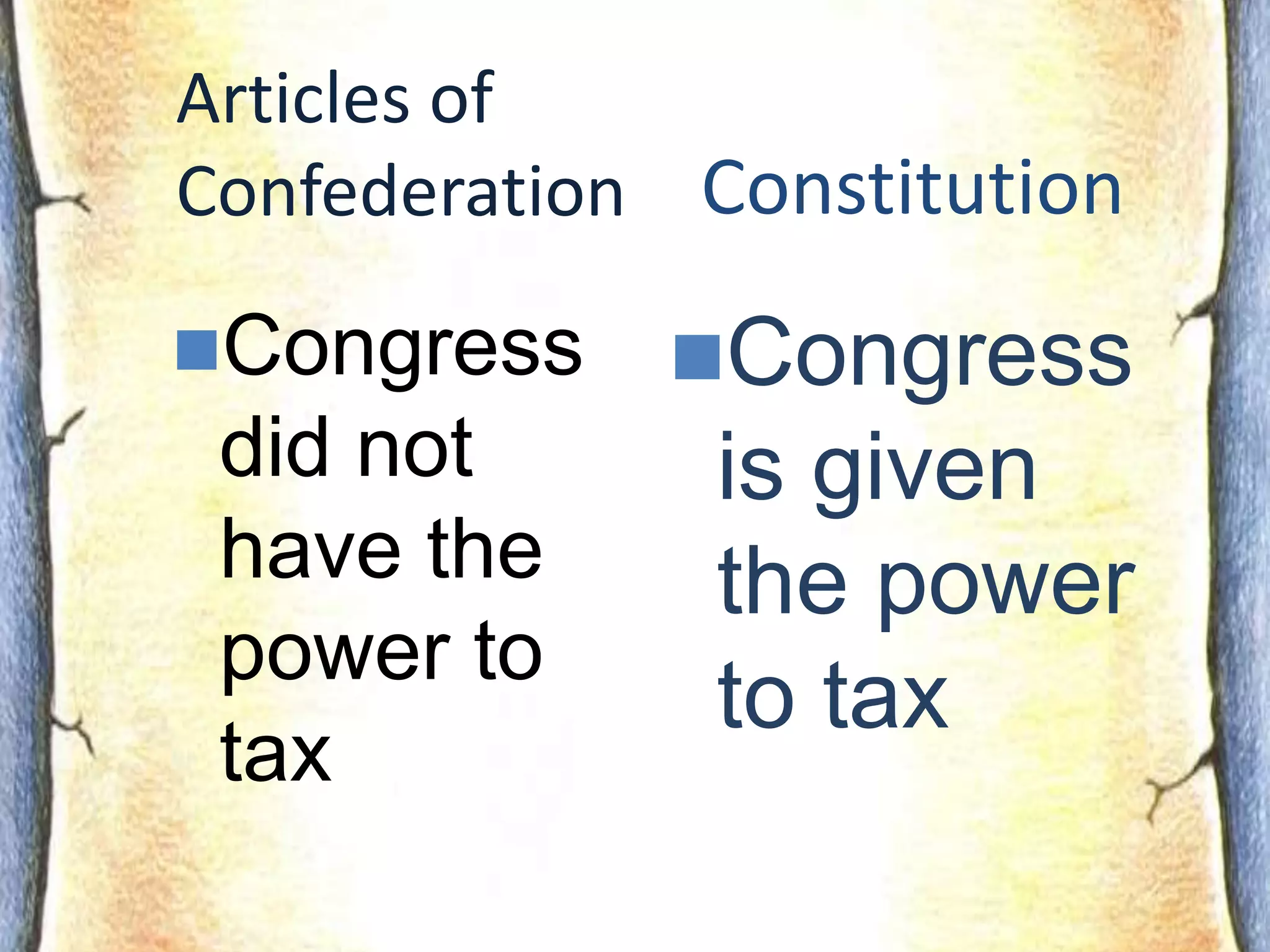 ConstitutionArticles of ConfederationBoth national and state courts exist.  