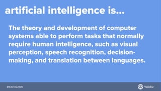 The Artificial Intelligence Revolution | PPTX