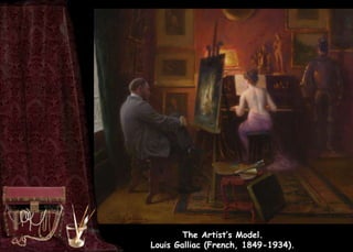 The Artist’s Model.
Louis Galliac (French, 1849-1934).
 