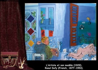 L’Artiste et son modèle (1929).
Raoul Dufy (French, 1877-1953).
 