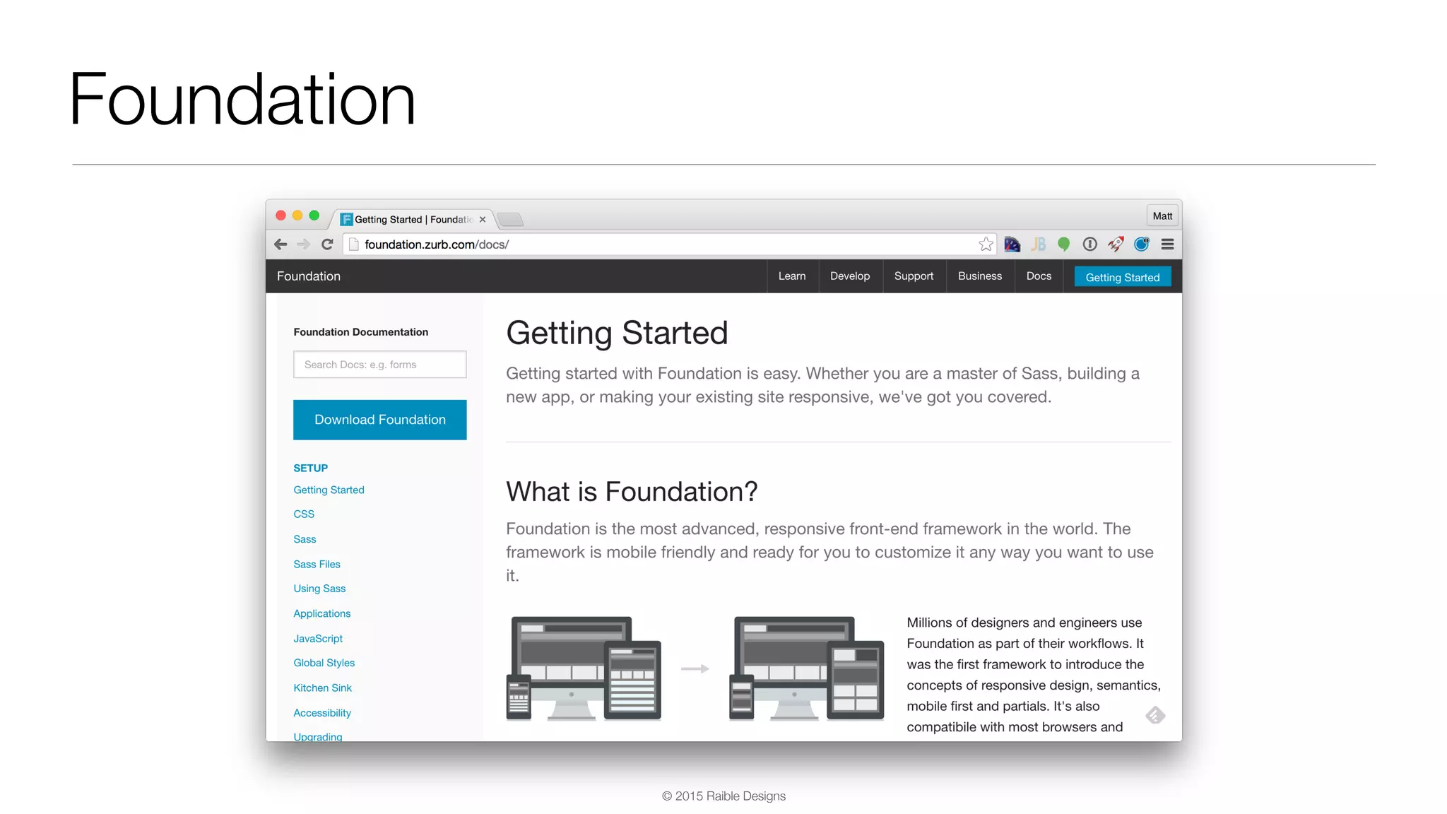 © 2015 Raible Designs Foundation 