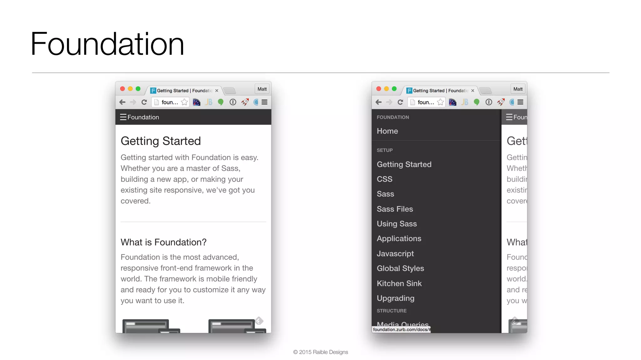 © 2015 Raible Designs Foundation 