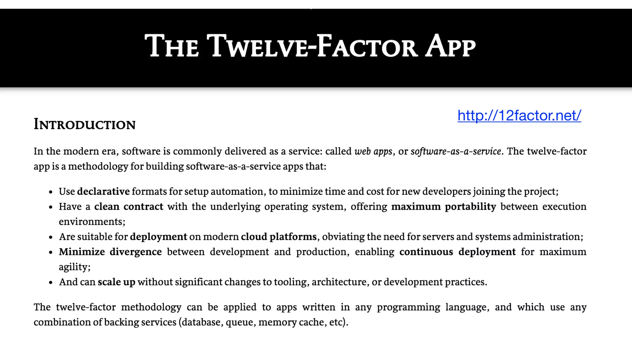 http://12factor.net/ 