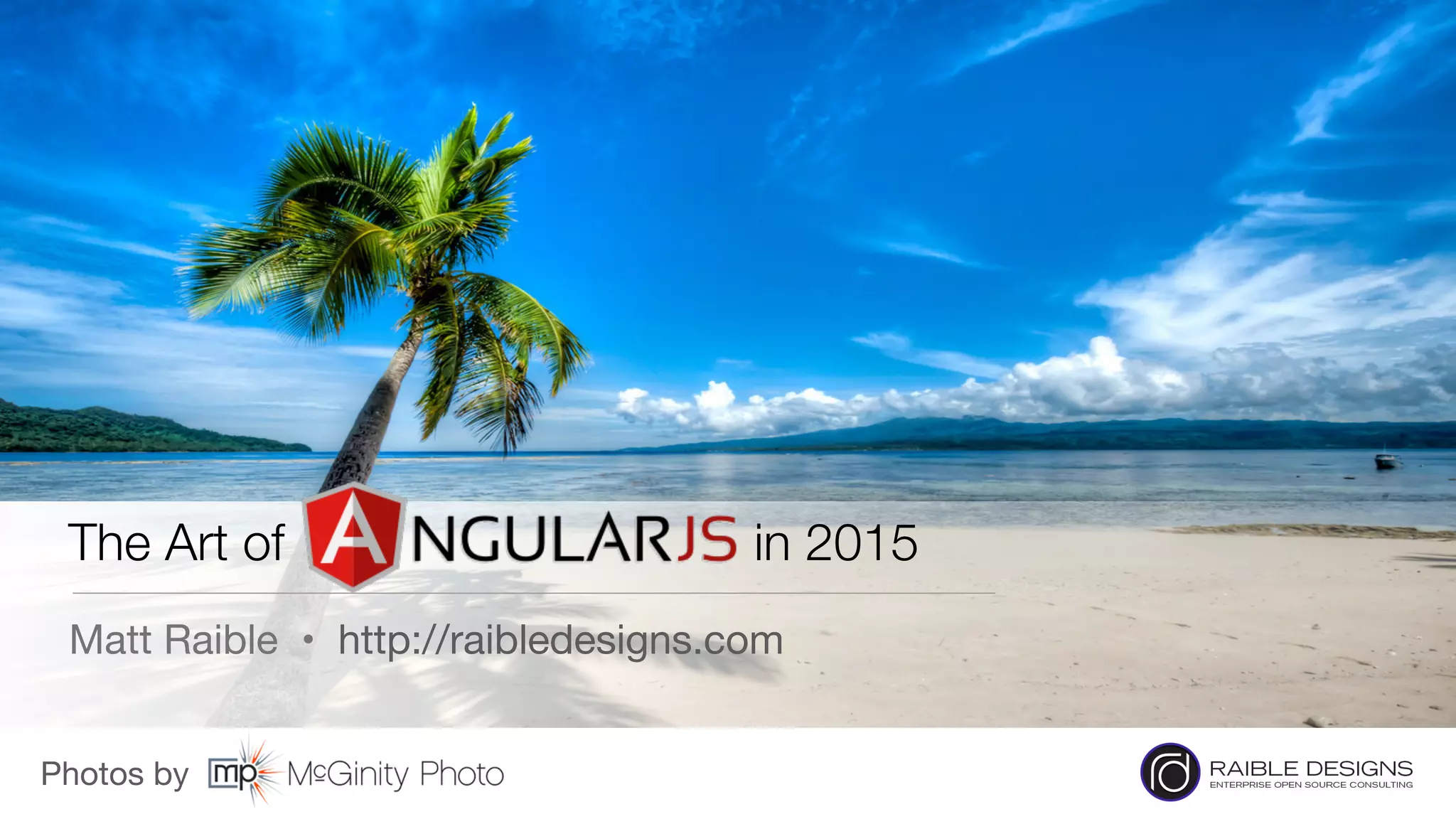 Photos by

The Art of in 2015
Matt Raible • http://raibledesigns.com
 