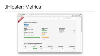 JHipster: Metrics
 