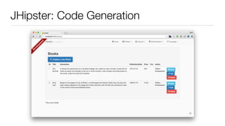 JHipster: Code Generation
 