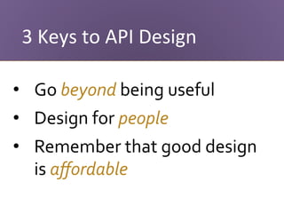The Art of API Design - Ronnie Mitra, Director of API Design, API ...