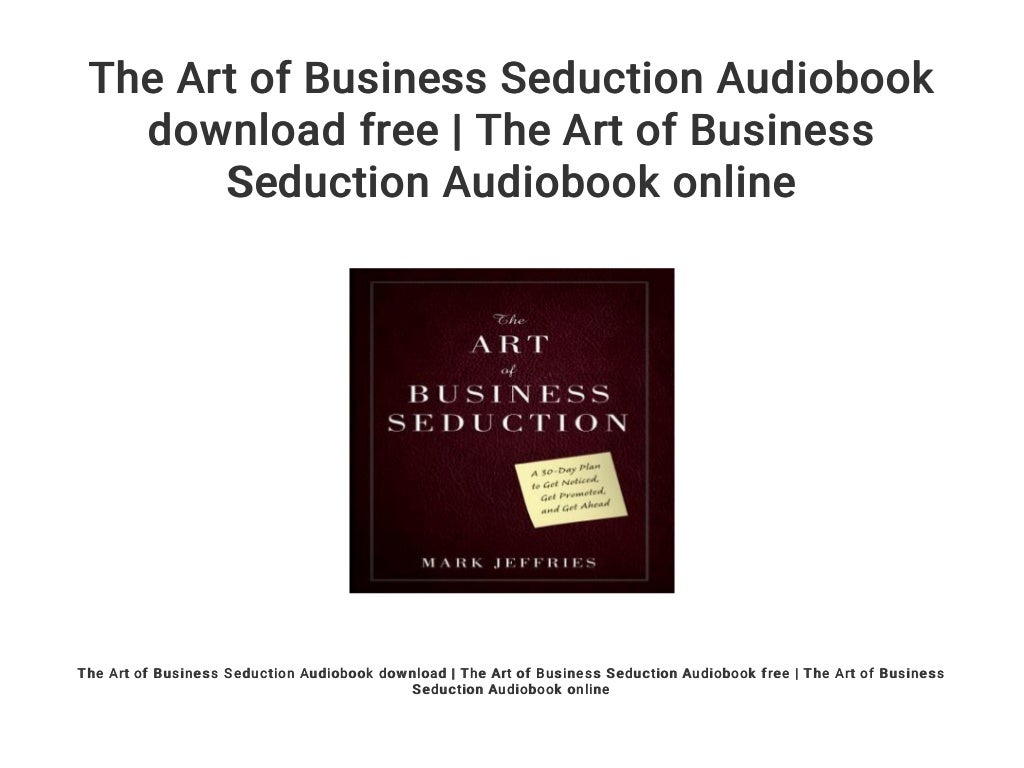 the art of seduction audio book