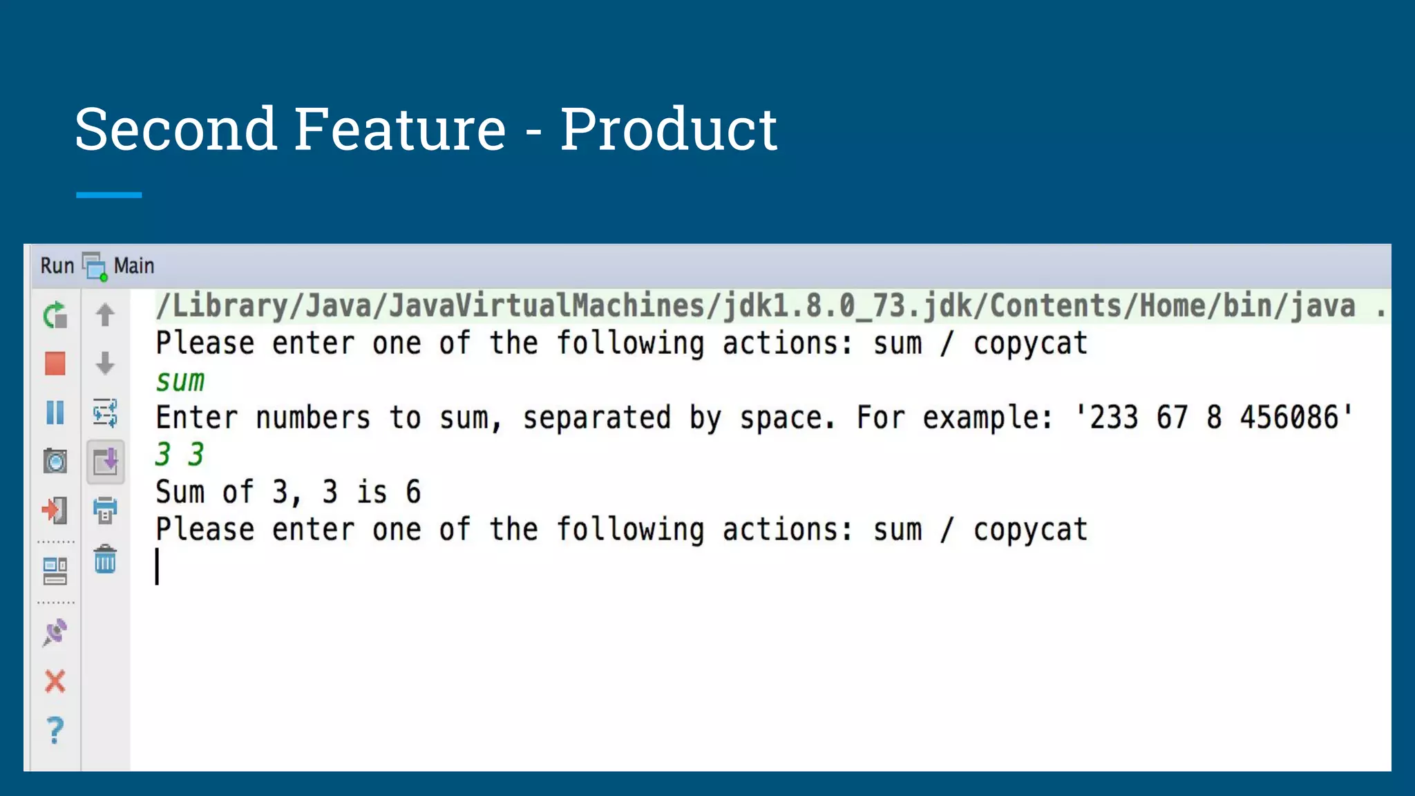 Second Feature - Product
 