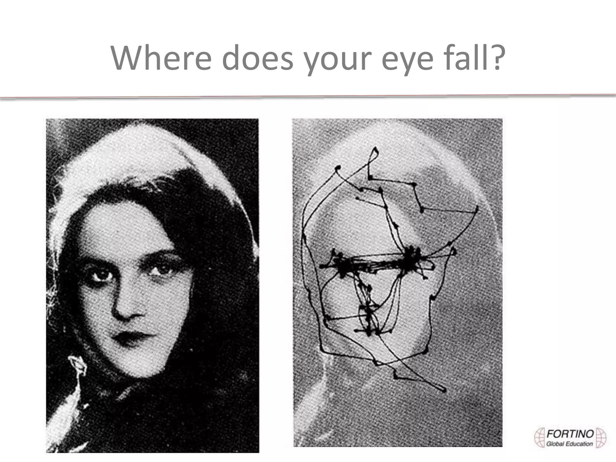 Where does your eye fall?
 