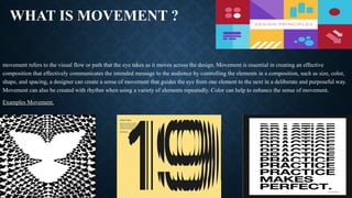 Movement Definition Indesign The art of graphic design with element and principles | PPTX