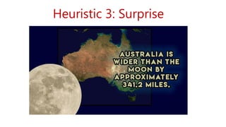 Heuristic 3: Surprise
 