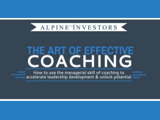 The Art of Effective Coaching 