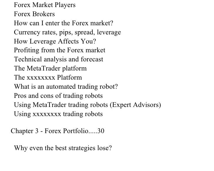 Forex portfolio