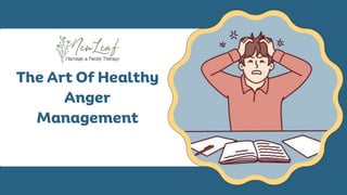 The Art Of Healthy
Anger
Management
 