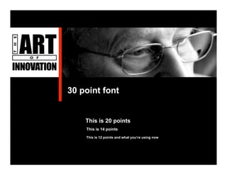 The Art Of Innovation