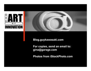 The Art Of Innovation