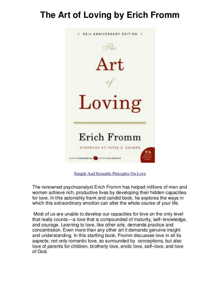 The Art of Loving - Eric Fromm