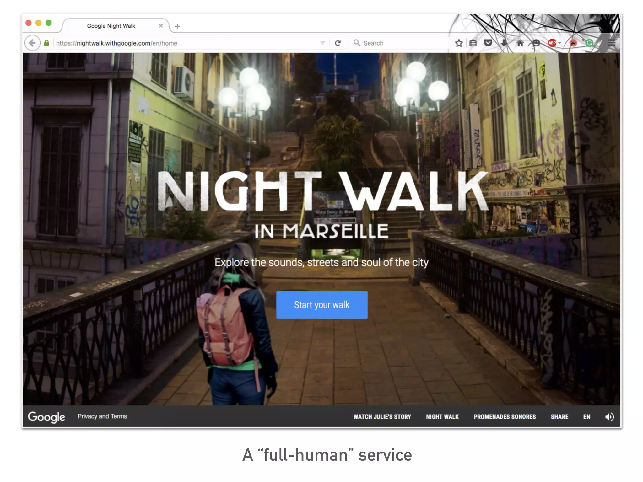 A “full-human” service