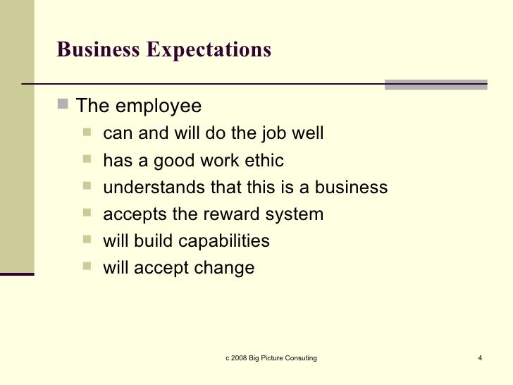 the art of managing employee expectations job expectations