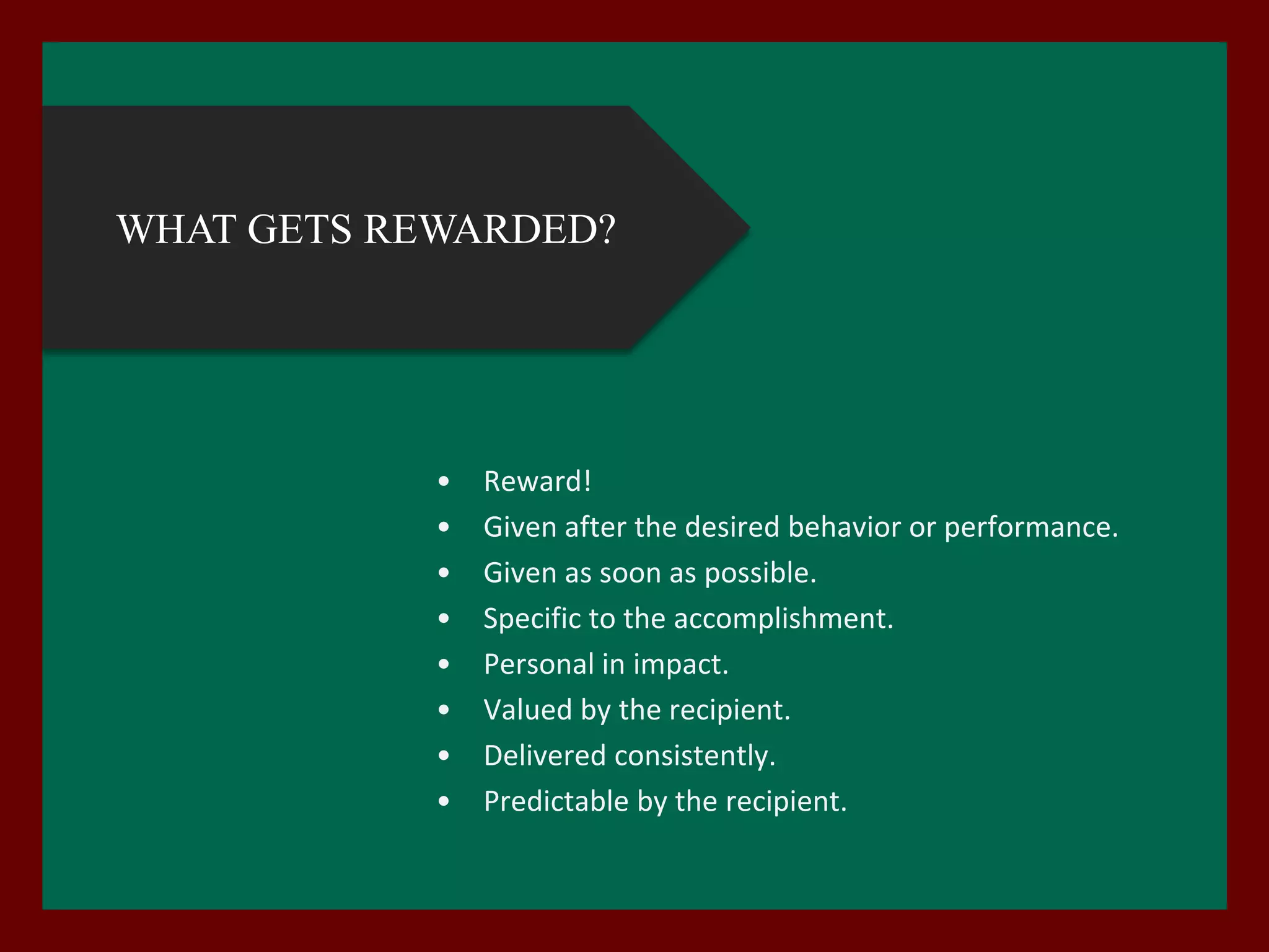 He doesn’t inspire us to perform.