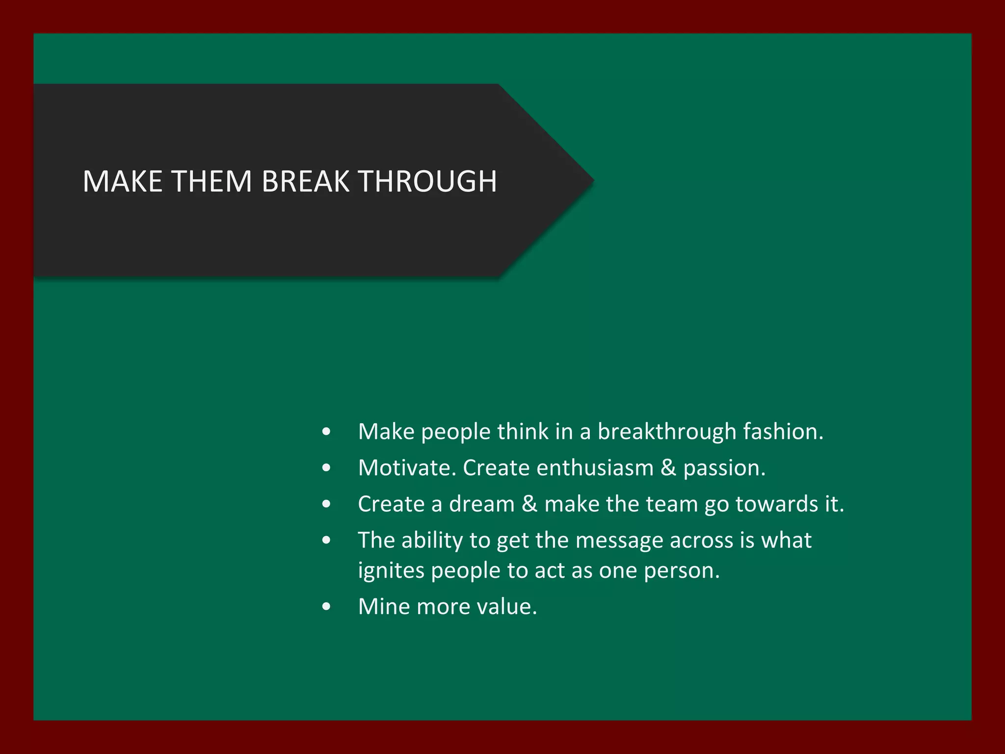 Give clear instructions.