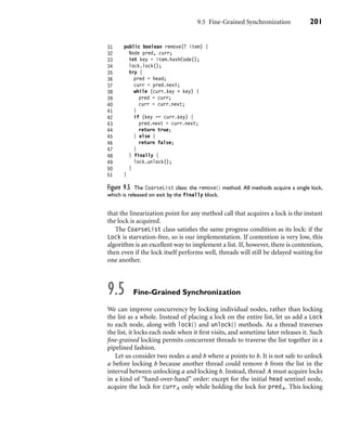 Linked Lists: The Role of Locking : The Art of Multiprocessor ...