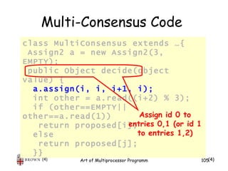The Art of Multiprocessor Programmin Chapter 05 with Japanese comment.