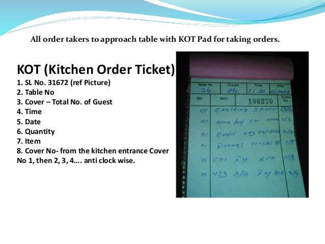 The Art Of Order Taking