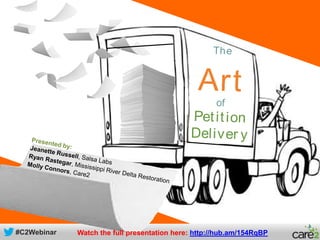 #C2Webinar
The
Artof
Petition
Deliver y
Watch the full presentation here: http://hub.am/154RqBP
 