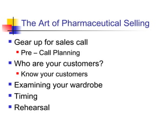Pharmaceutical Selling