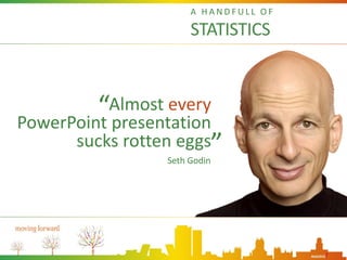 A HANDFULL OF

                      STATISTICS



         “Almost every
PowerPoint presentation
      sucks rotten eggs”...