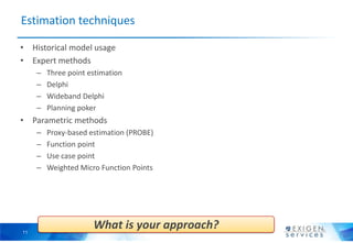 The art of project estimation | PPTX
