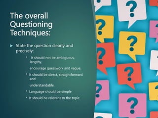The Art of Questioning.pptx | Educational Assessment | Education