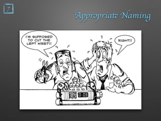7
Appropriate Naming
 