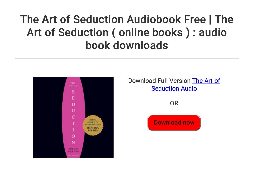 The Art of Seduction Audiobook Free | The Art of Seduction ( online b…