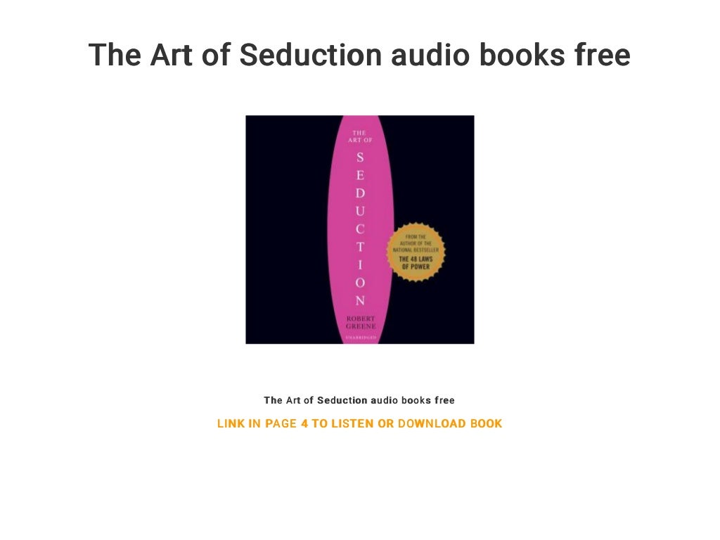 The Art of Seduction audio books free