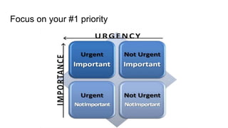 Focus on your #1 priority