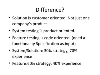 System Solution Application The art of system and solution testing | PPT | Operating Systems ...
