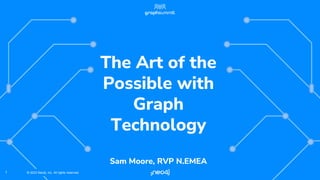 © 2023 Neo4j, Inc. All rights reserved.
© 2023 Neo4j, Inc. All rights reserved.
1
The Art of the
Possible with
Graph
Technology
Sam Moore, RVP N.EMEA
 