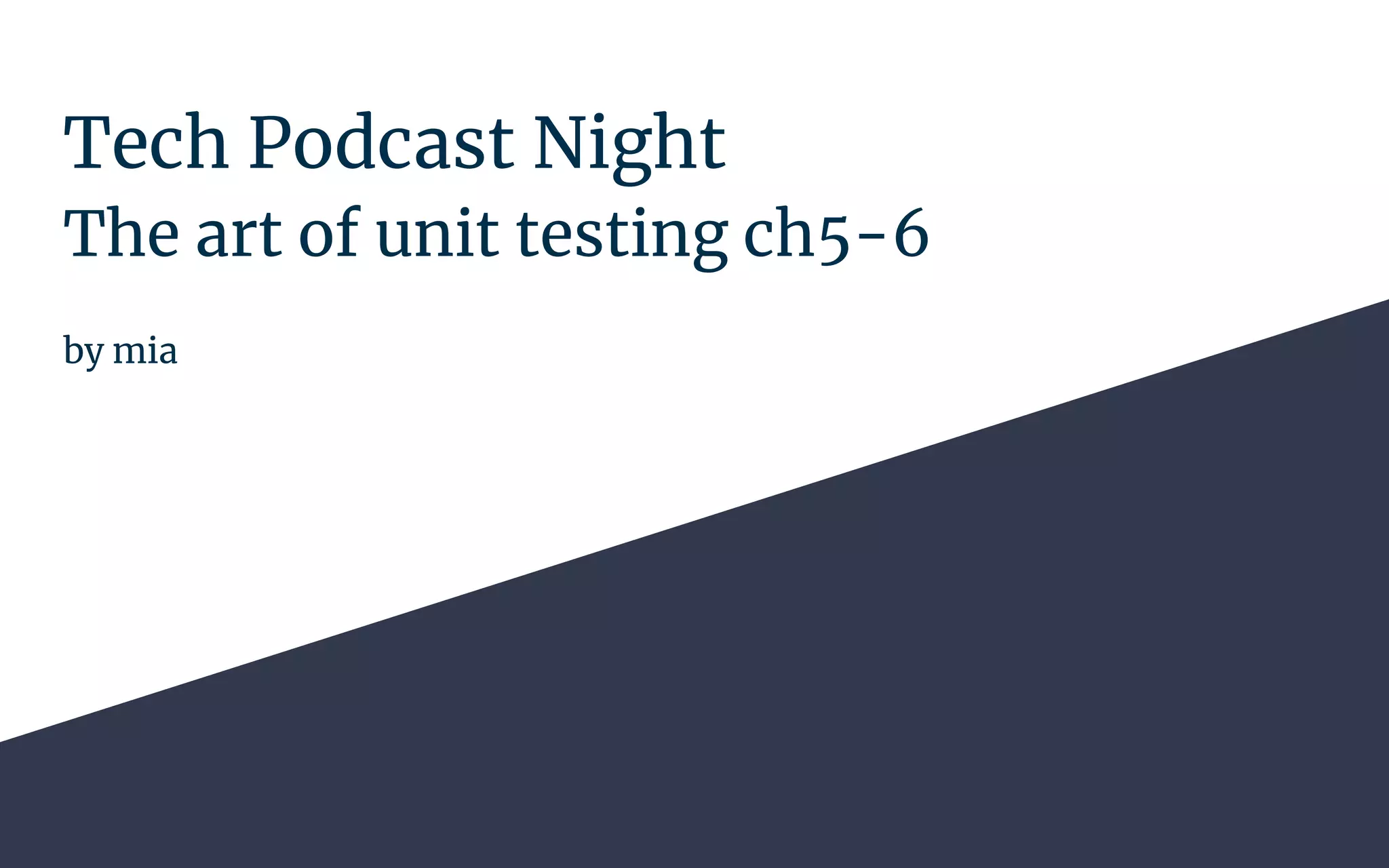 The Art of Unit Testing Ch56 PPT