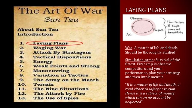 the art of war thesis statement