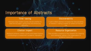 The Art of Writing an Abstract and types of abstracts | PDF