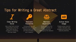 The Art of Writing an Abstract and types of abstracts | PDF