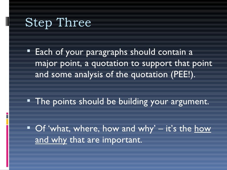 The art of writing an essay