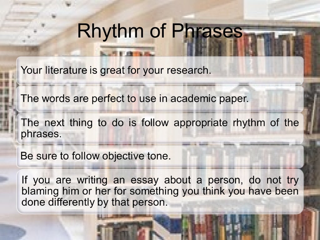 The art of writing an essay